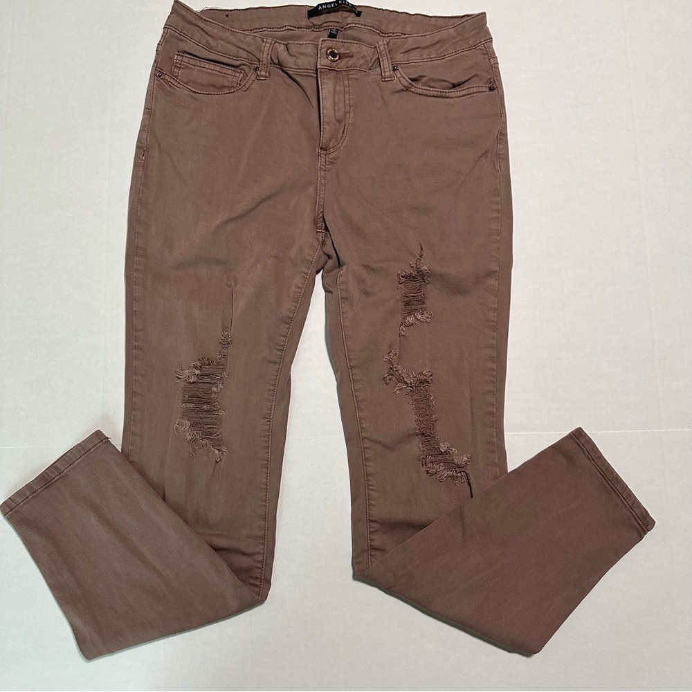 Pink Distressed pants